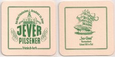 Jever Friesisches Brauhaus - alter Bierdeckel "Sea-Cloud - Viermastbark - 1931"