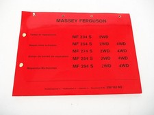 Massey Ferguson MF 234 254 274 284 294 S Schlepper Reparatur Richtzeiten Liste
