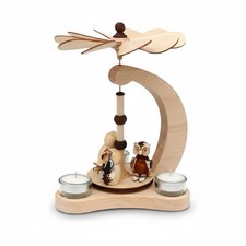 Wooden Pyramid Owl Christmas