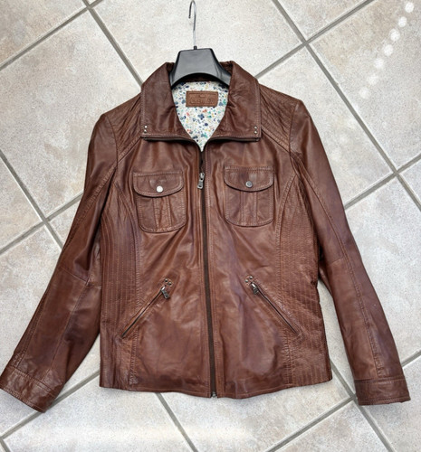 Echt lederjacke damen braun - echt,