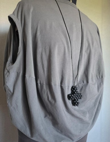 Rundholz shirt top - top, grau
