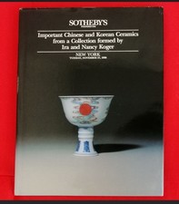 Katalog Sotheby's  1990 - Chinese and Korean Ceramics China Porzellan NEW YORK