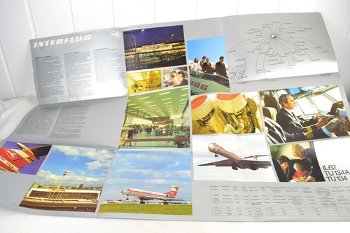 Ddr interflug plakat 1978 il62 - plakat,