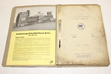 Betriebsanleitung - Schnell-Drehmaschine - MEUSER - Modell M IV L - Bj. 1958