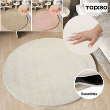 Teppich Rund Einfarbig Beige