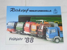 Neuheiten Frühjahr 1988,RMM,Roskopf,Modellautos,Modelleisenbahn,LKW,Feuerwehr,H0