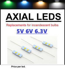 4V 5V 6V 6,3V Axial VU Meter Lampe Birne Licht LED Ersatz für HiFi Reparatur DIY
