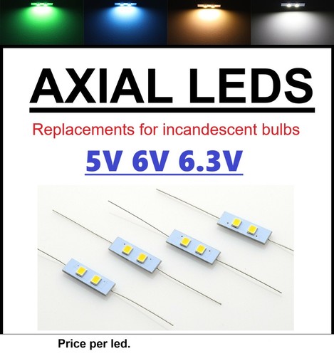 3v axial vu - 6v, 6,3v