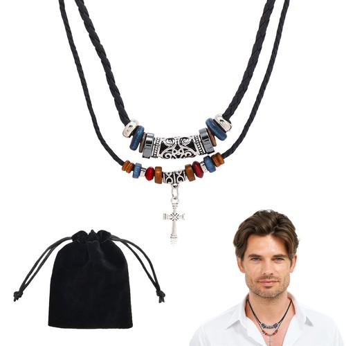 Herren halskette lederband - herren,
