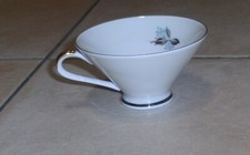 Mokka-Tasse, Rosen und Goldrand, J. Kronester Bavaria, dekorative große Tasse