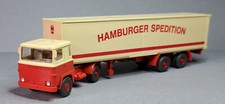 Wiking Scania 111 Koffer-Sattelzug Hamburger Spedition ohne UFSchz TOP-Zustand
