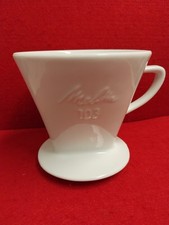 Melitta Porzellan Kaffeefilter 103 mit Melitta Schriftzug 3-Loch  Dauerfilter