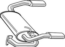 VEGAZ MOS-214 Endschalldämpfer für MG MGF (RD) MG TF Auspuff
