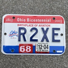 Original US Motorrad Kennzeichen Nummernschild USA ?? Ohio