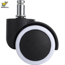 LIHAO 5X Hartbodenrollen Drehstuhlrollen 10Mm / 50Mm Bürostuhlrollen Rollenset