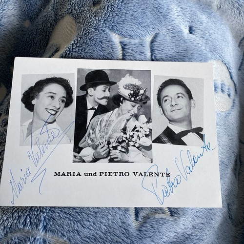 Autogrammkarte maria und - maria,