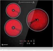 AMZCHEF Glaskeramikkochfeld 3