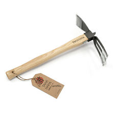 TAKAHANA Japanische 3-Zinken-Doppelhacke Traditionelle Hacke Gartenhacke