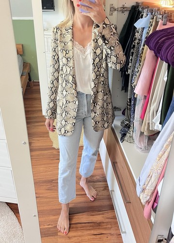 Zara snake print blazer - xs, 34