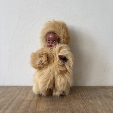 Vintage Echtfell Baby Puppe