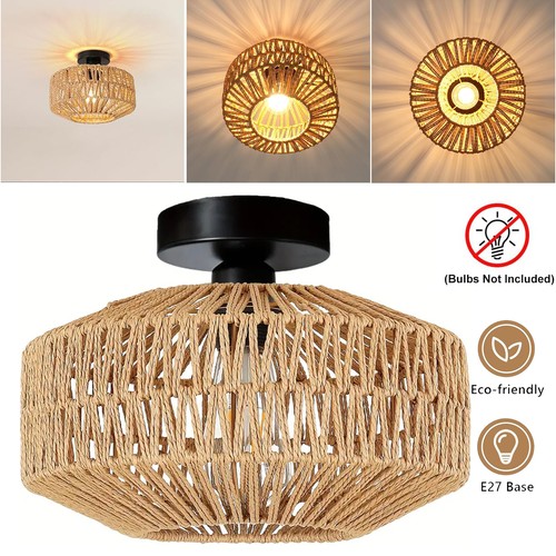 Rattan deckenleuchte boho - deckenleuchte,