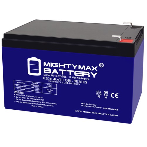 Mighty max 12v 15ah - max, gel