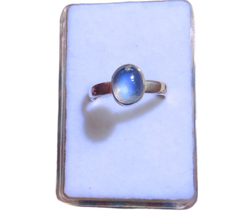 Mondstein blau ring 925 - blau,