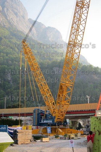 Lkw foto kranwagen gelb sarens - lkw,