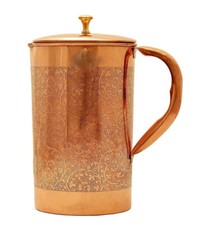 Reines kupfer wasserkrug - reines, kanne