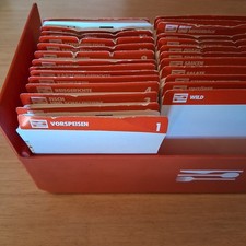 Kochkarten Box 70er / 80er Jahre in Aufbewahrungsbox Ohne Deckel