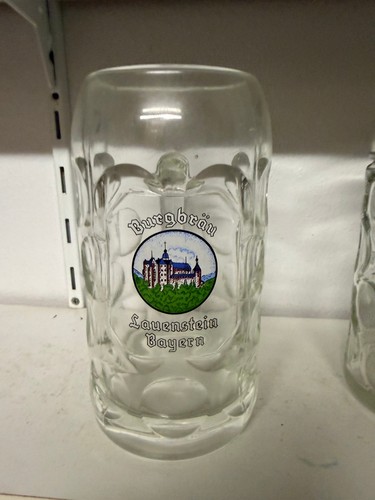 Masskrug glas burgbräu - glas,