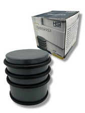 Edelstahl Türstopper Grau / Rutschfest / 74mmx68mm / Mit Gummiring