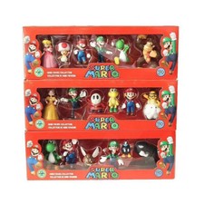 6x Super Mario Mini Figur