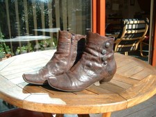 Think Stiefel / Stiefeletten Aida cafe braun Größe 38,5 38 1/2