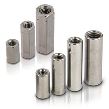 Edelstahl langmuttern m8 - langmuttern,