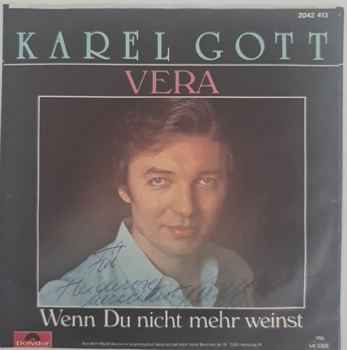 Karel gott autogramm original - autogramm,
