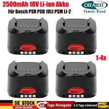 Akku Für Bosch 2607336207 2607336921 PSM PST 18 LI Uneo Maxx 2500mAh 18V Li-ion