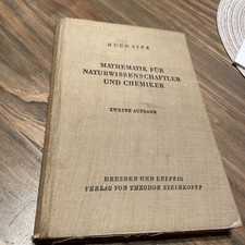 Mathematik für Naturwissenschaftler und Chemiker von 1941