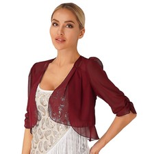 DE Damen Chiffon Bolero Halbe