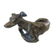 Figur Hund bronziert Guss