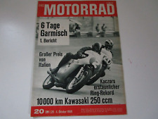 Motorrad 20/1969, Kawasaki A1 250 ccm, Honda CB 750 läuft in Serie