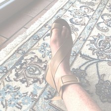 Schicke flache Damen Leder