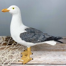 Große Möwe stehend 24x26cm maritime Deko Gartenfigur wetterfest