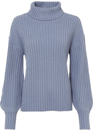 Ripppullover mit ballonärmel - ripppullover,