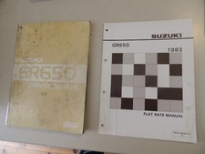Repair service shop manual Werkstatthandbuch  Suzuki GR 650 / X / E 1983-1984  
