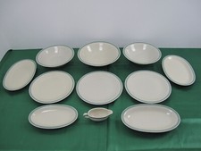 Fürstenberg Porzellan rest Speiseservice Mint-Grün Platin Teller Schüssel Platte