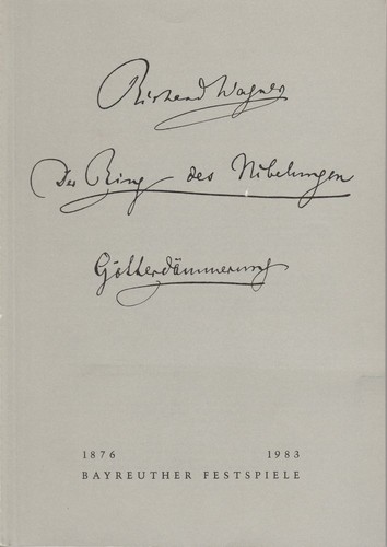 Programmheft richard wagner - programmheft, v