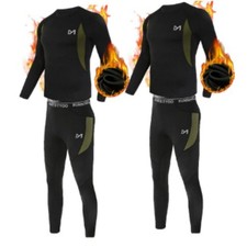 4Stück Herren Thermounterwäsche Set Sport Skiunterwäsche Thermo-Fitnesskleidung​