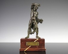 Seltene Grand Tour Bronze Figur 19. Jahrhundert Satyr Pergamon Berlin