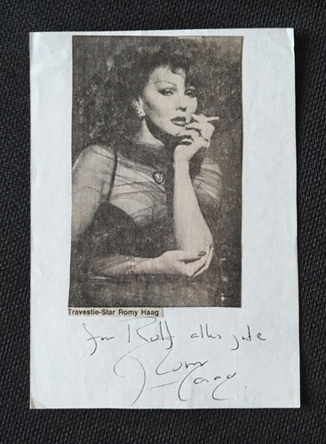16362 romy haag autogramm - romy, auf